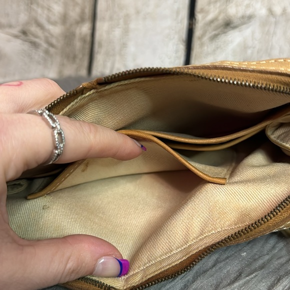 CELINE - Macadam Canvas Crossbody Bag - Picture 9 of 11